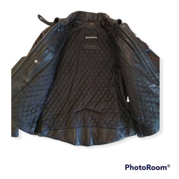 Women's 40 Harley-Davidson Vintage Leather Jacket No Liner - Picture 5 of 8